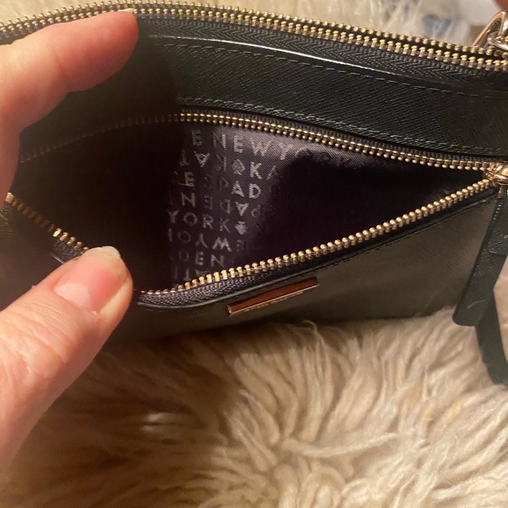 Kate Spade Tinie Laurel Way  Black Wristlet Clutch - Picture 6 of 6